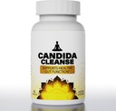 Candida Cleanse- Gut & Colon Support, Advanced Probiotic & Herbal Formula, Natural Herbal Formula (60 cápsulas) A