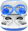 Inalámbrico Earbud Bluetooth Ear Buds, Pantalla LED IPX7 impermeable