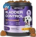 Soporte para perros UTI - Control de vejiga Cierre de arándano - Suplemento de arándano de arándano para orinar, vejiga &amp; riñón Salud - Cranberry D-Mannose Soft Treats for Dog Incontinence - Healthy Bladder