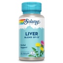 SOLARAY Liver Blend SP-13 - Soporte Herbal Tradicional con Extracto de Carga de Leche, Bota de Dandelion, Burdock, Kelp, Peppermint y Trace Minerals - Garantía de 60 días, 100 Servimientos, 100 VegCaps