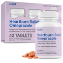 Curist Omeprazole 20mg Tablets - 42 Conde Tablas de liberación retardada - Medicina de reflujo ácido para el alivio de acidez