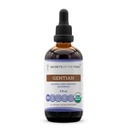 Secretos de la Tribu Gentian USDA Orgánica TENIDO Extracto libre de alcohol, gotas herbales de alta potencia TENIDO Hecho de Gentian orgánico 100% certificado (Gentiana Lutea) Root seco (4 oz)