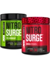 Nitrosurge Pre-Workout Jacked Factory en Green Apple & Fruit Punch Nitrosurge Shred Thermogenic Pre-Workout for Men &amp; Women