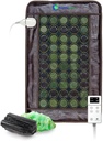 HealthyLine Far Infrared Calefacción Pad for Back, Neck, Hombro &amp; Muscle Doin Relief - Mat Eléctrico con Jade & Turmaline Stones, Grounding – Medium Tamaño 32 x 20 en