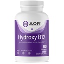 AOR, Hydroxy B12, apoya la salud cardiovascular, función nerviosa y desintoxicación, suplemento dietético, vegano, 60 porciones (60 lozenges)
