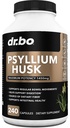 Psyllium Husk Capsule Fiber Supplement - Natural Powder Capsules for Constipation Relief for Adults - Nutritional Soluble Fiber Pills " Daily Regularity Support - Bulk Seed Husks Digestion Supplements
