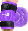 Empaquetado de hielo para el alivio del dolor de rodilla, envolvente de gel resistente para lesiones, hinchazón, cirugía de sustitución de rodillas, terapia de compresión fría para la artritis, tejido menisco y LCA, púrpura