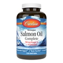 Carlson - Aceite de Salmón Completa, 700 mg Omega-3s + Astaxanthin, Cardiovascular Support, Función cerebral " Salud Conjunta, 120 geles suaves