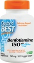 Mejores cápsulas vegetales de benfotiamina del doctor, 150 mg, 120 conteo