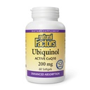 Factores naturales Ubiquinol 200 mg - Apoya la salud cardíaca " Vitalidad natural - Suplemento de apoyo antioxidante con absorción superior - Apoyo energético con aceite de linaza - 60 Softgels (60 Servings)