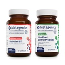 Metagenics Berberine GT (60 Capsules) & UltraFlora Control Probiotic (30 Servimientos) - Apoya la salud cardíaca - Ayudas Composición corporal saludable