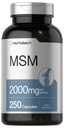 Horbäach MSM Supplement Capsules  2000mg ← 250 Count ← Non-GMO y Gluten Free Formula ← Methylsulfonylmethane