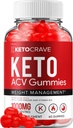 Crave Keto ACV Gummies - Advanced Formula Crave Keto Plus ACV Weight Management Gummies Apple Cider Vinegar Crave ACV Gummies Dietary Comentarios Suplemento Hombre Mujeres (60 Gummies)