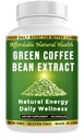 El extracto de grano de café verde de la puerta del cielo, 100% cápsulas de grano verde puro, 50% ácido clorogénico, 10.000 mg, 60 cápsulas, 2 mes de suministro, no transgénico y sin gluten, suplemento herbal tradicional