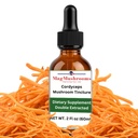 MagMushroom Cordyceps Mushroom Extracto Tintura líquida, Suplemento diario, doble extraído para potencia máxima, 2 Fl. oz., 60 diarios