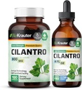 BIO KRAUTER Cilantro 100 Capsules " Cilantro Tincture 4 Fl. Oz.