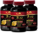 píldoras de apoyo inmune - METHYLCOBALAMIN VITAMIN B-12 5000 - suplemento anti envejecimiento para las mujeres, mejores suplementos de energía, resistencia resistencia, cápsulas de apoyo inmunitario, vitamina b 12 metabolismo - 3 Bot 180