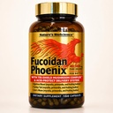 Biociencia de la naturaleza ® FUCOIDAN Phoenix Avanzado: 40.000 mg de Fucoidan orgánico puro + 64.000 mg de hongo puro