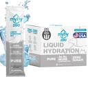 MyHy ZERO Liquid Hydration Packets, Sugar Free Electrolyte Drink Mix for Hydration Support, Dehydration Relief for Travel, Pregnancy, Fitness, Bachelorette Party – Pure, 50 Conde