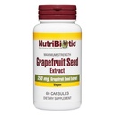 NutriBiotic – Grapefruit Seed Extract capsules 250 mg, 60 Conteo - Fuerza máxima con Bioflavonoides