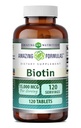 Amazing Formulas Biotin Suplemento Silencio 15000 Mcg Por Serving Ø 120 Tablets ← Non-GMO TEN Gluten Free TEN Made in USA