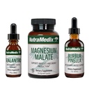 NutraMedix Detox Set - 3-Piece Kit con Sealantro, Burbur-Pinella &amp; Magnesium Malate for Cleansing, Detox &amp; Daily Wellness Support - Plant-Based Liquid Detox Drops " Daily Capsules