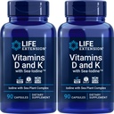 Vitaminas D y K con hielo marino, 90 cápsulas