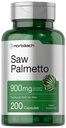 Horbaach Saw Palmetto Extract TEN 900mg ANTE 200 Capsules ← Non-GMO y Gluten Free Fórmula ← Tradicional Herb Suplemento Silencio de Saw Palmetto Berries