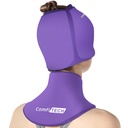 ComfiTECH Cold Cap y Neck Ice Pack Wrap Gel Combo, paquete de cuidado para cabeza y cervical, púrpura