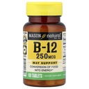 Vitaminas Mason B 12 250mcg Tablas
