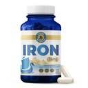 Suplemento de hierro – 36mg Hierro (como Bisglycinate) ← Alta Absorción, Gentle On Stomachs ← Vegan, Non-GMO ← Apoya Energía, Salud Inmune y Formación de Células de Sangre Roja tención 120 cápsulas