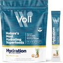 Voli Electrolytes Powder Packets ← No Añadido Sugar Electrolyte Drink Mix for Hydration ¦ Keto & Fasting Friendly, Natural Superfoods & Minerals TEN Pina Colada, 15-Count