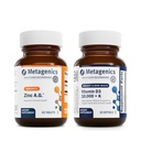 Metagenics Bundle - Zinc A.G. " D3 10,000 + K - 60 Tablets of Zinc A.G. for Immune Support, Bone Health, Energy Metabolism - 60 Softgels of D3 10,000 + K for Immune Support, Heart Health