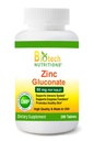Zinc Gluconate 50 mg 250 Tablets Made in USA Vegetarian/Vegan Zinc Gluconate