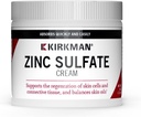 Kirkman - Sulfato de zinc Crema tópica - 4 fl oz - Absorción rápida - 10% Sulfato de zinc - hipoalergénico