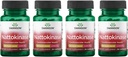 Swanson Nattokinase 2000 Unidades Fibrinolíticas 100 Milligrams 30 Capsules Enzyme (4 Pack)