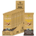 EatToHeal Peanut Butter Real Food Bar - Organic Vegan Healthy High Protein Bares - Reemplazo de carne baja de azúcar, no GMO, nunca horneado, basado en plantas, sin gluten - preparado para disfrutar, no sentarse en las estanterías