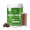 MRM Nutrición Veggie Protein with Superfoods Silencio Chocolate Flavored Silencio 22g Completo Protein  Más de 8.8g Aminoácidos esenciales Silencio 13 superalimentos Silencio con Omega 3s y Omega6  Keto Friendly ← 30 Servings