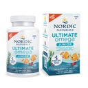 Nordic Naturals Ultimate Omega Jr., Fresa - 120 Mini Soft Gels - 680 Total Omega-3 con EPA &amp; DHA - Brain Health, Mood, Learning - Non-GMO - 60 Servimientos