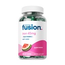Bariatric Fusion Iron Suplemento para Mujeres Anemia ← Hierro Chewable con Vitamina C ← Watermelon Flavored Soft Chew ← Gentle on Stomach Ferrous Fumarate for Women and Men TEN Gluten Free TEN 60 Conteo