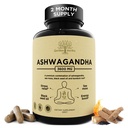 Organic Ashwagandha Root & Irish Sea Moss – 3.600 mg Ashwagandha Suplemento con Black Seed Oil, " Burdock Root – Herbal Supplement for Energy, Calm, Mood, " Wellness, 120 Caps