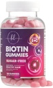 Vitaminas para el cabello Gummy con Biotina 5000 mcg - Crecimiento del cabello Apoyo con vitaminas E &amp; C para elgador, más fuerte &amp; hermoso pelo - Piel y uñas Vitamina para Mujeres, No GMO, Gluten Gratis - 120 Gummies