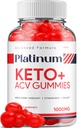 Platinum Keto ACV Gummies - Advanced Formula Platinum Keto Plus ACV Gummies Apple Cider Vinegar Platinum ACV Gummies Dietary Comentarios Suplemento Hombre Mujeres (60 Gummies)
