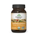 ORGANIC INDIA Cápsulas de Ashwagandha - Suplemento de Ashwagandha orgánica - Gorra de Ashwagandha Vegan, libre de gluten, Kosher, no GMO, apoya el alivio del estrés, la energía y el sueño - 90 cápsulas