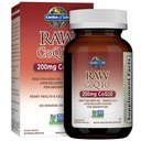 Jardín de Vida CoQ10 200mg, Vegetariana Omega 3 6 9 Suplemento Raw Co Q 10 Chia Aceite de semillas, Nutrición entera de alimentos con soporte antioxidante, Coenzima q10 Suplemento de salud cardíaca, 60 cápsulas