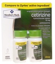 Marca del miembro anteriormente conocido como simple derecha hidrocloruro de cetirizina tabletas de alergia, 10 mg-400 Conde.