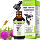 Leche Thistle for Dogs - Suplemento de soporte para perros, inmune &amp; Hepatic Support, con Curcumin " Salvaje de salmón de Alaska, Omega 3 EPA - Natural Herbal Liver Support for Pets