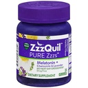 ZzzQuil Pure Zzzs Melatonin Gummies, Sleep Aid, Melatonin 2mg, with Chamomile & Lavender, Melatonin Sleep Gummies, Sleep Aids for Adults, Wildberry Vanilla Flavored, 24 Sleep Gummies