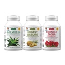 Kit completo de digestión ANDREW LESSMAN – 90 cápsulas – 3-Product Bundle: 30 cápsulas Cada una de la Assure Digest, Aloe Vera-200 y Probiótico de Flora Amistosa, para el apoyo objetivo al sistema digestivo