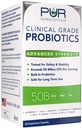 Probióticos de Grado Clínico * 50 Billones CFUs/Serving * 10 Strains * Prebiótico incorporado * 60 cápsulas diarias - 2 meses de suministro * Todo Natural 100% Made in USA